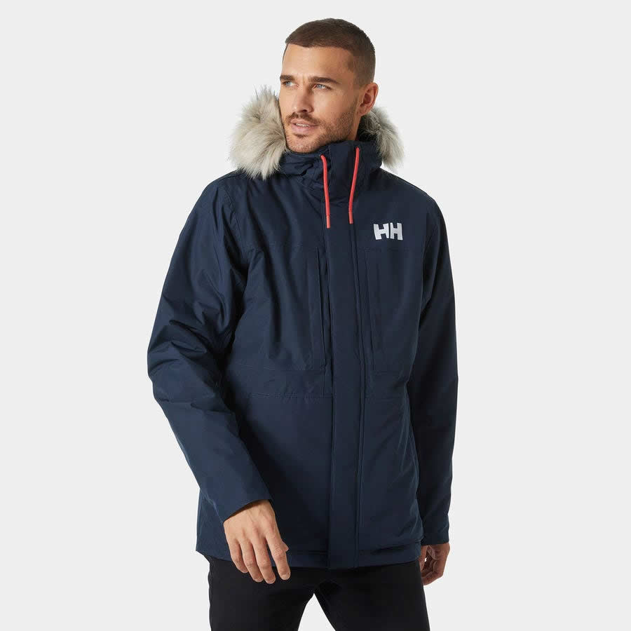 Parka Coastal Azul Para Hombre Hh