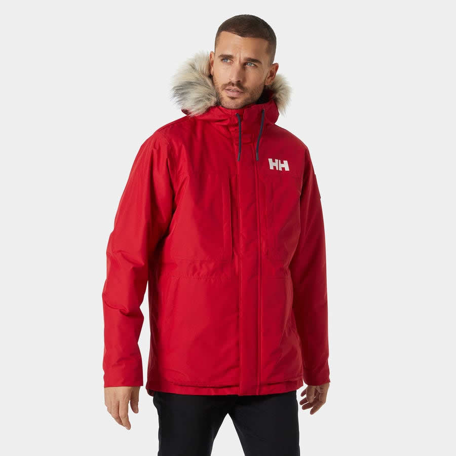 Parka Coastal Rojo Para Hombre Hellyhansen