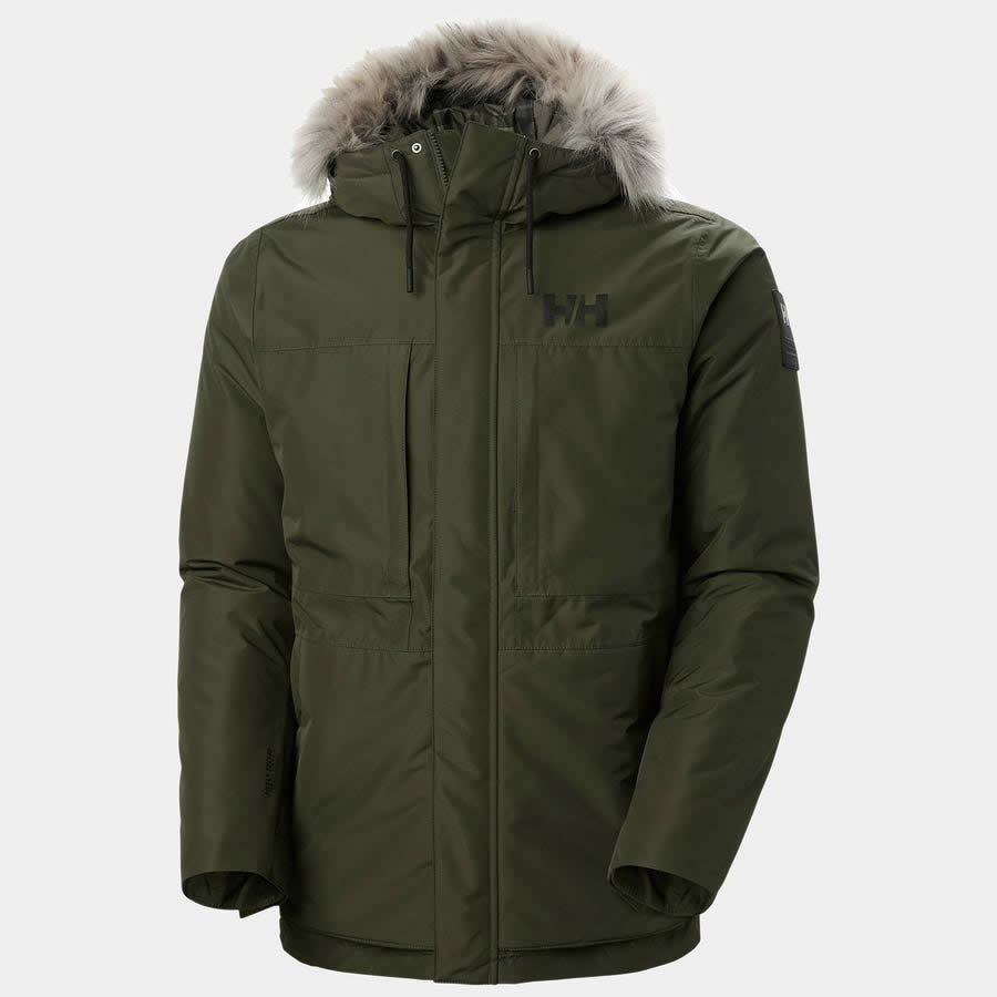 Parka Coastal Verde Para Hombre Hh