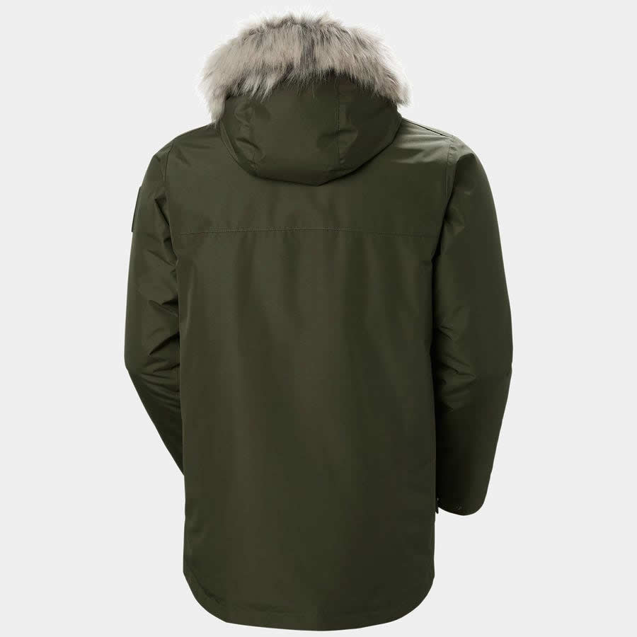 Parka Coastal Verde Trasera Para Hombre Hellyhansen