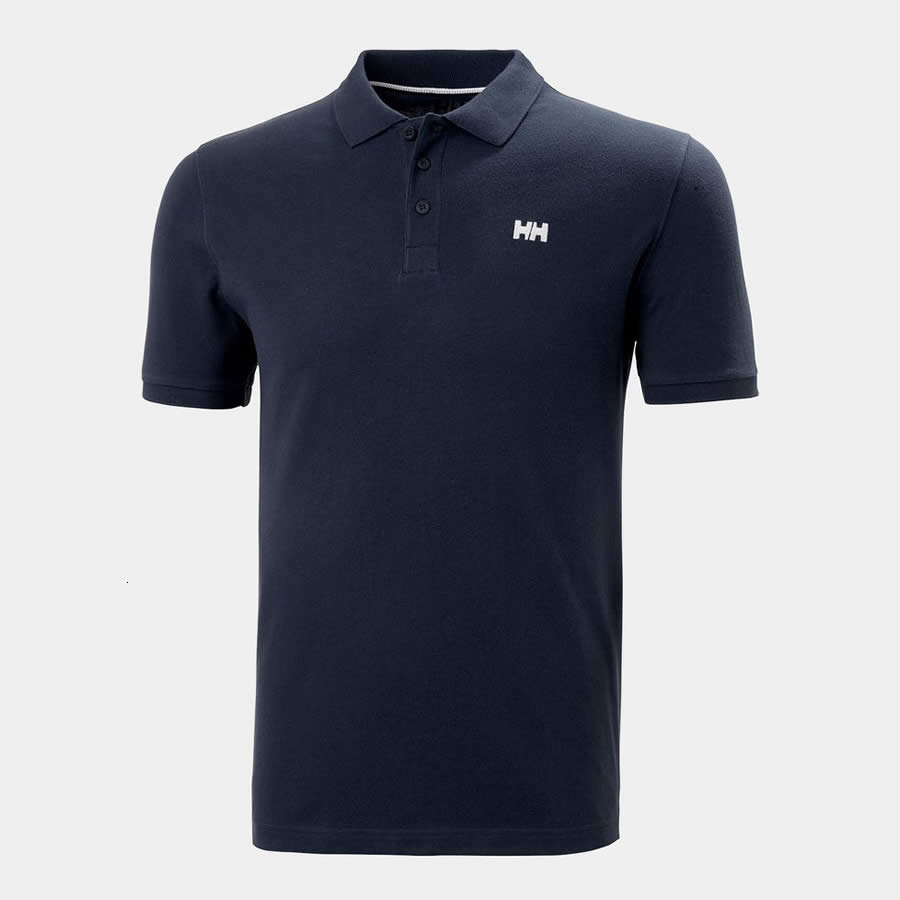 Polo Manga Corta Azul Hellyhansen