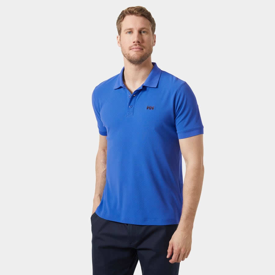 Polo Manga Corta Azul Hellyhansen