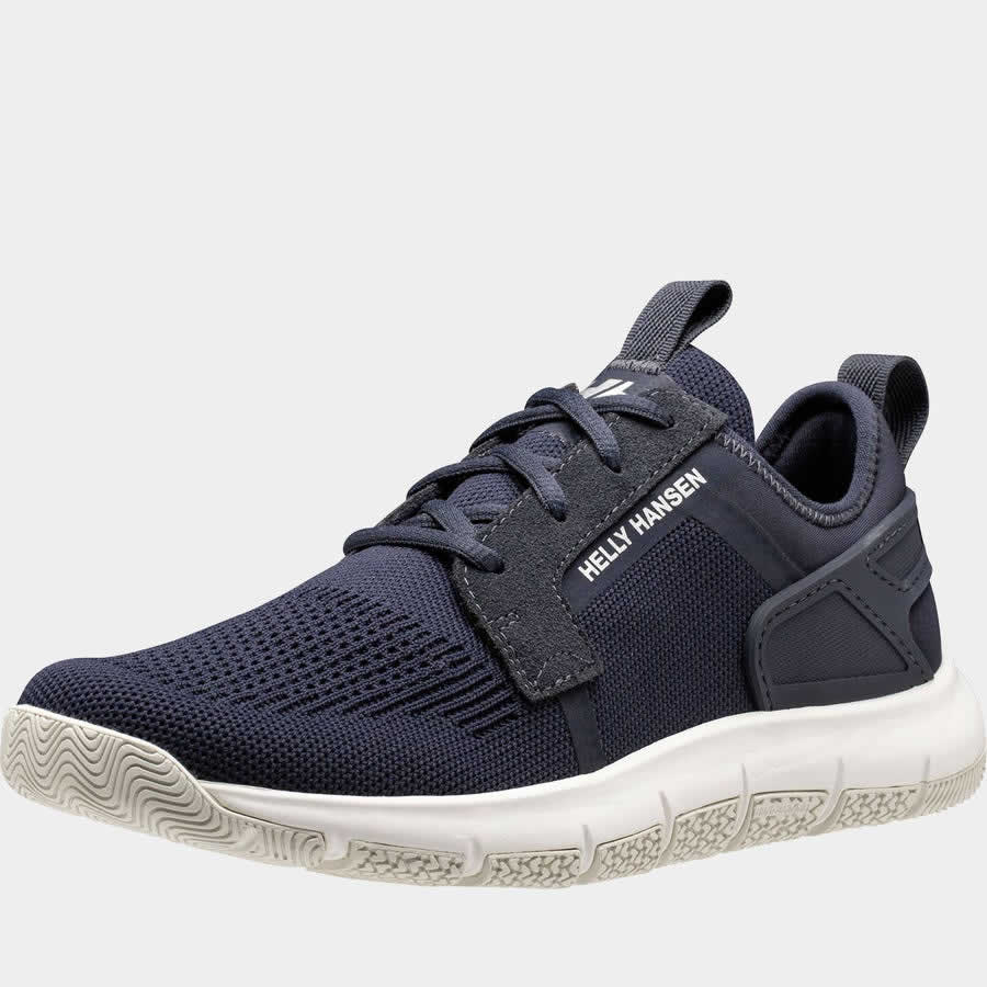 Zapato Deportivo Nautico Azul Marino Para Mujer Hellyhansen